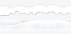 冬天装饰素材白色的积雪高清图片