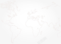 世界地图白色发光素材