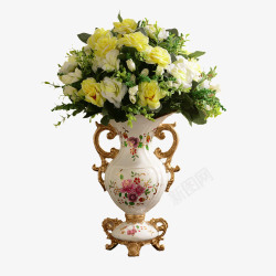 结婚礼物客厅摆件欧式奖杯花瓶高清图片