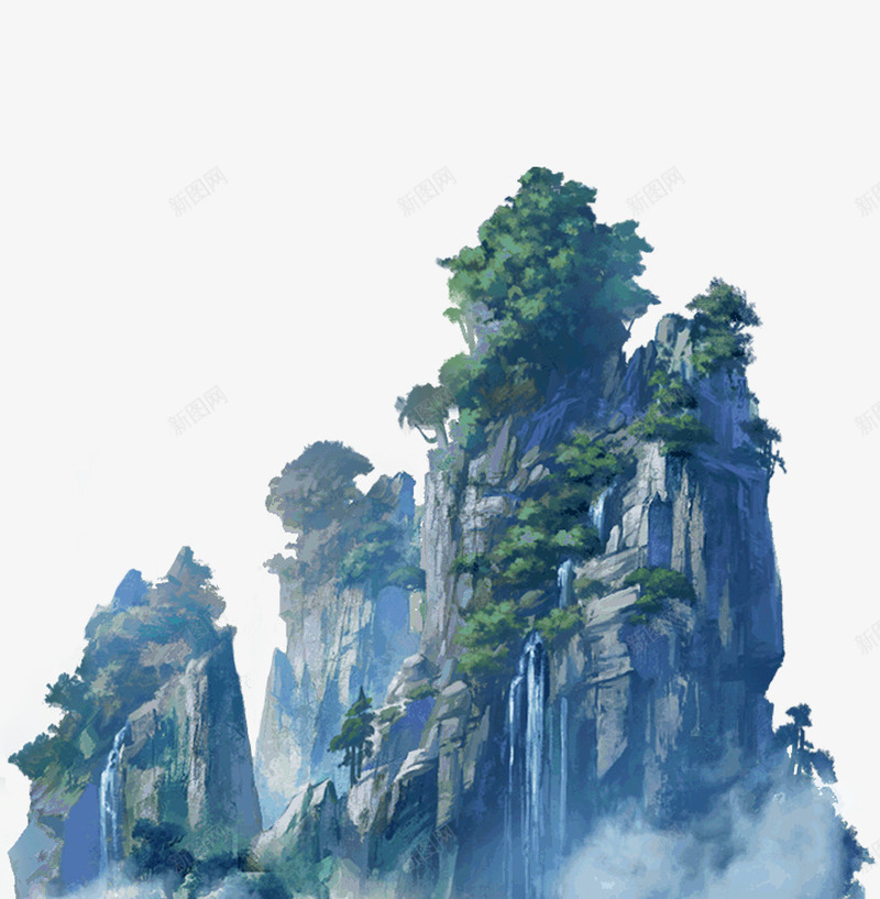 创意合成高山风景png免抠素材_新图网 https://ixintu.com 创意 合成 风景 高山