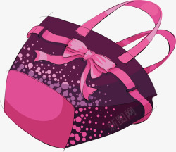 包包精致免扣粉色手绘包包精致高清图片