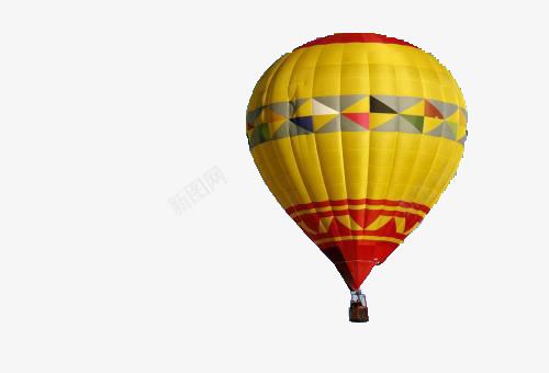 颜色鲜艳的热气球png免抠素材_新图网 https://ixintu.com 漂浮 热气球 红黄相间 颜色鲜艳