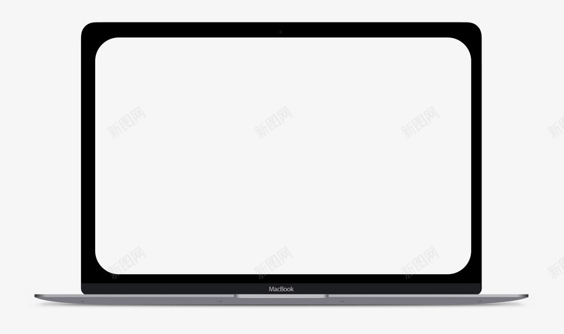 笔记本电脑png免抠素材_新图网 https://ixintu.com 电脑 白底黑框 笔记本 透明 黑框