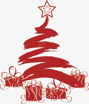 红色圣诞装饰圣诞树png免抠素材_新图网 https://ixintu.com 圣诞 圣诞树 红色 装饰