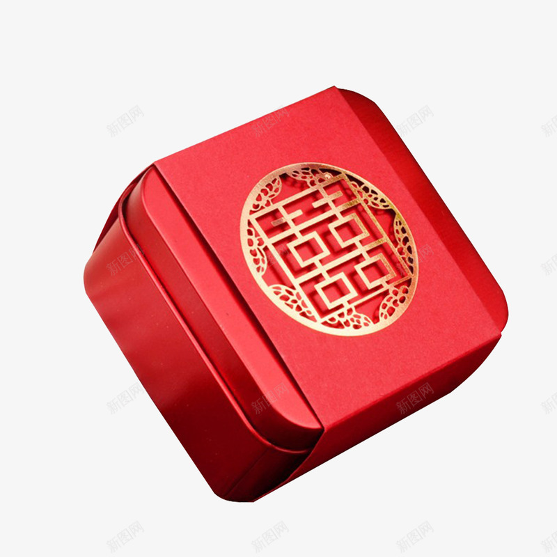 红色喜糖包装盒子png免抠素材_新图网 https://ixintu.com 喜糖 婚庆喜糖 婚庆道具 盒子 礼盒 糖盒 糖盒设计