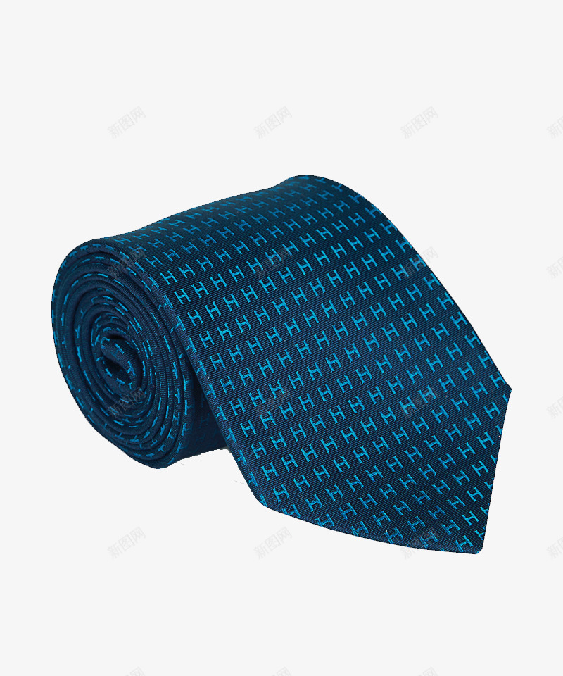 蓝色底h字图案男士领带png免抠素材_新图网 https://ixintu.com h字图案 产品实物 正装搭配 蓝色 领带