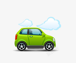汽车图形绿色小汽车高清图片
