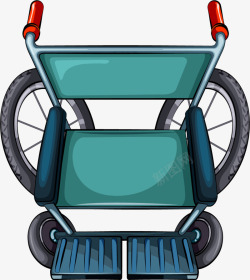 全国助残日卡通轮椅素材