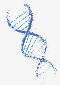 DNA螺旋密集蓝点DNA高清图片