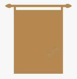 咖啡色旗子咖啡色之旗子图标高清图片