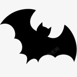 黑白蝙蝠黑色蝙蝠黑白万圣节图标高清图片