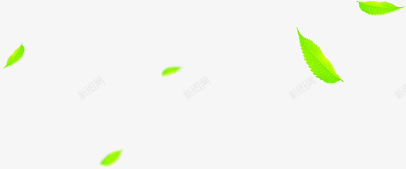 春天绿色树叶装饰漂浮png免抠素材_新图网 https://ixintu.com 春天 树叶 漂浮 绿色 装饰