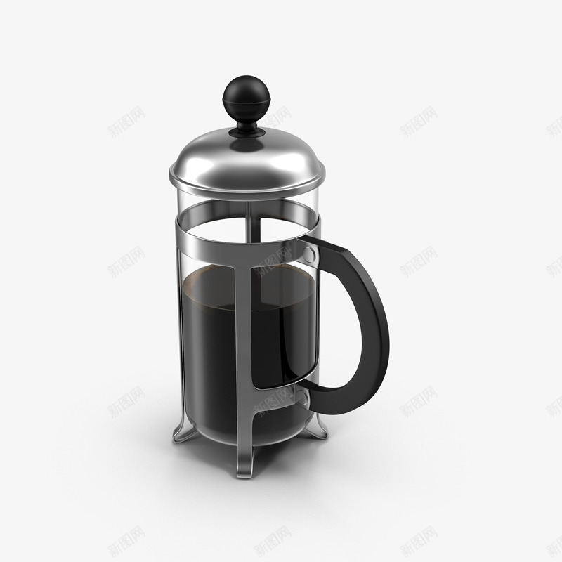 法式咖啡壶png免抠素材_新图网 https://ixintu.com 咖啡壶 器皿 水壶 法式咖啡壶
