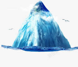 冰山瀑布冰山高清图片