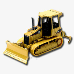 工程机械车黄色挖掘机素材