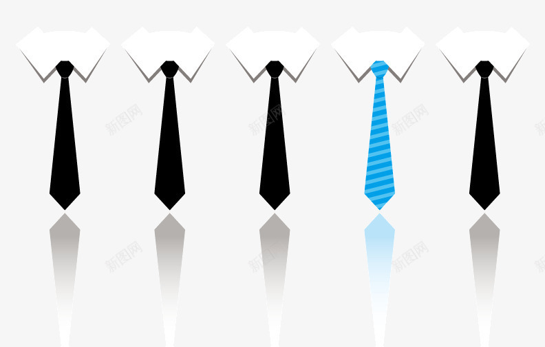白领男士与领带矢量图ai免抠素材_新图网 https://ixintu.com 剪影 男士 白领 矢量素材 装饰图案 领带 矢量图