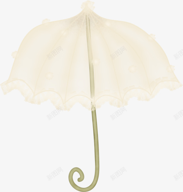 白色透明雨伞png免抠素材_新图网 https://ixintu.com 卡通雨伞 童话雨伞 美国童话素材 高贵公主雨伞