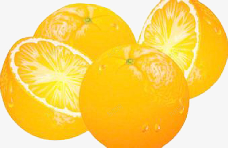 橘黄色橙子png免抠素材_新图网 https://ixintu.com 很多 橘黄色 橙子 浅色