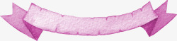 粉红色彩绸飘带水墨装饰条幅矢量图高清图片
