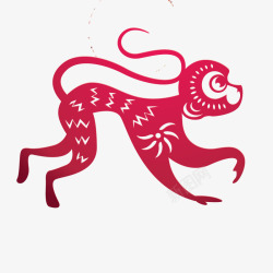 猴年剪纸素材