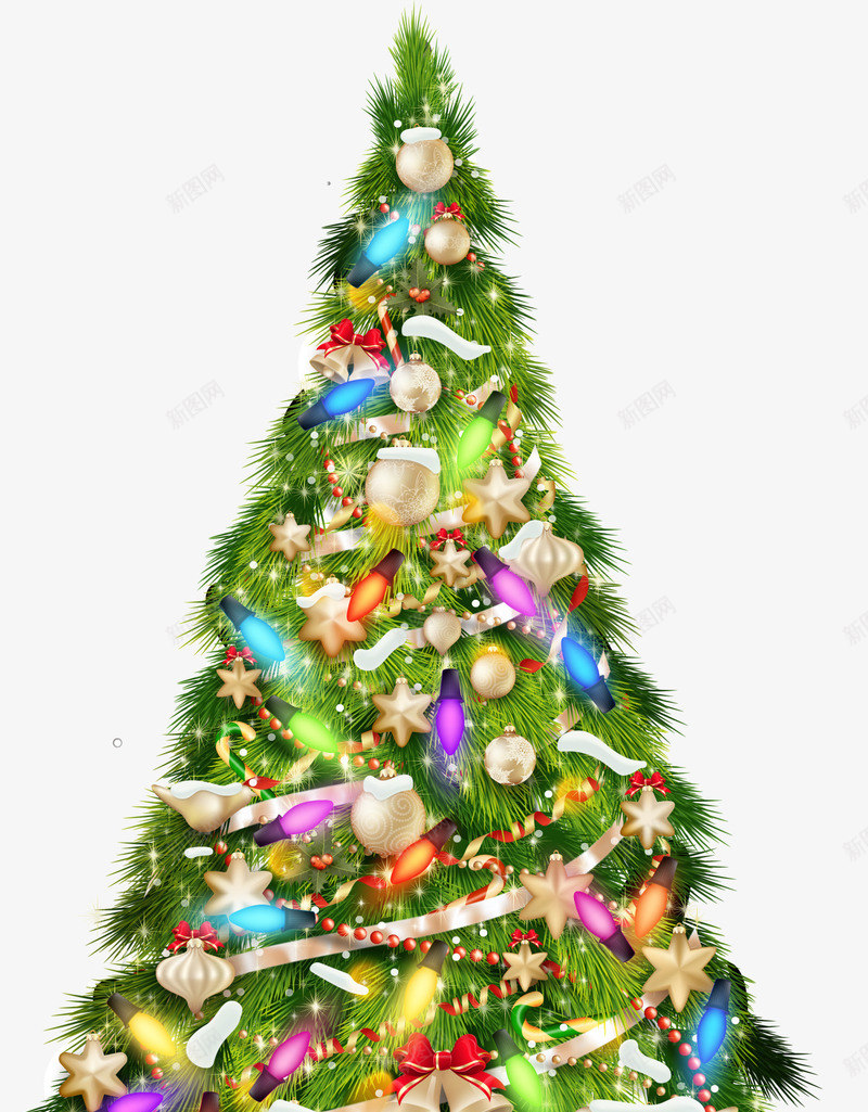 圣诞节闪耀冬日圣诞树png免抠素材_新图网 https://ixintu.com Christma Christmas Merry 冬天 冬日 圣诞快乐 圣诞节 树木