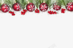 松针边框圣诞背景高清图片