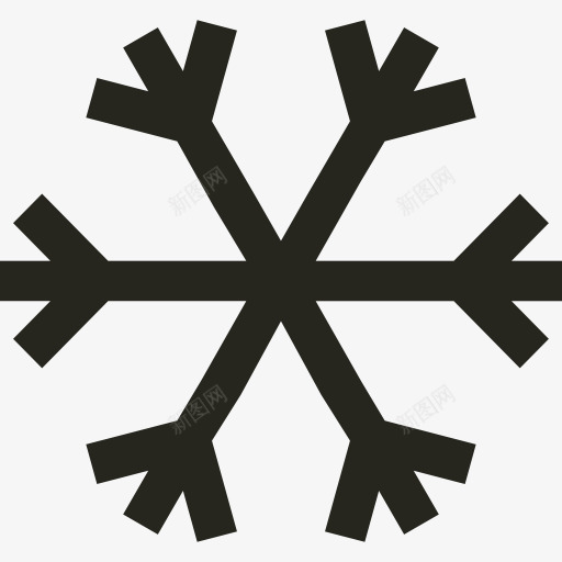 Snowflake图标png_新图网 https://ixintu.com 冬天 天气 寒冷 自然 雪 雪花