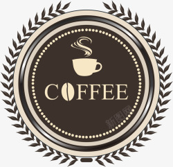 褐色标志褐色咖啡标志高清图片