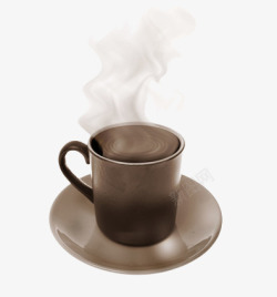 温暖舒适冒着烟的咖啡杯高清图片