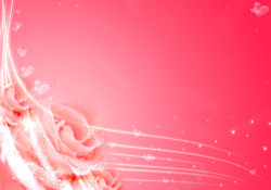 粉色玫瑰装饰电商素材
