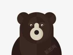 扁平化棕熊扁平化棕熊高清图片