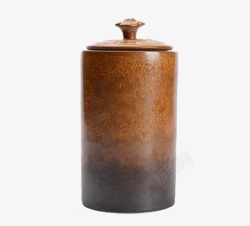 窑变陶瓷普洱密封罐素材