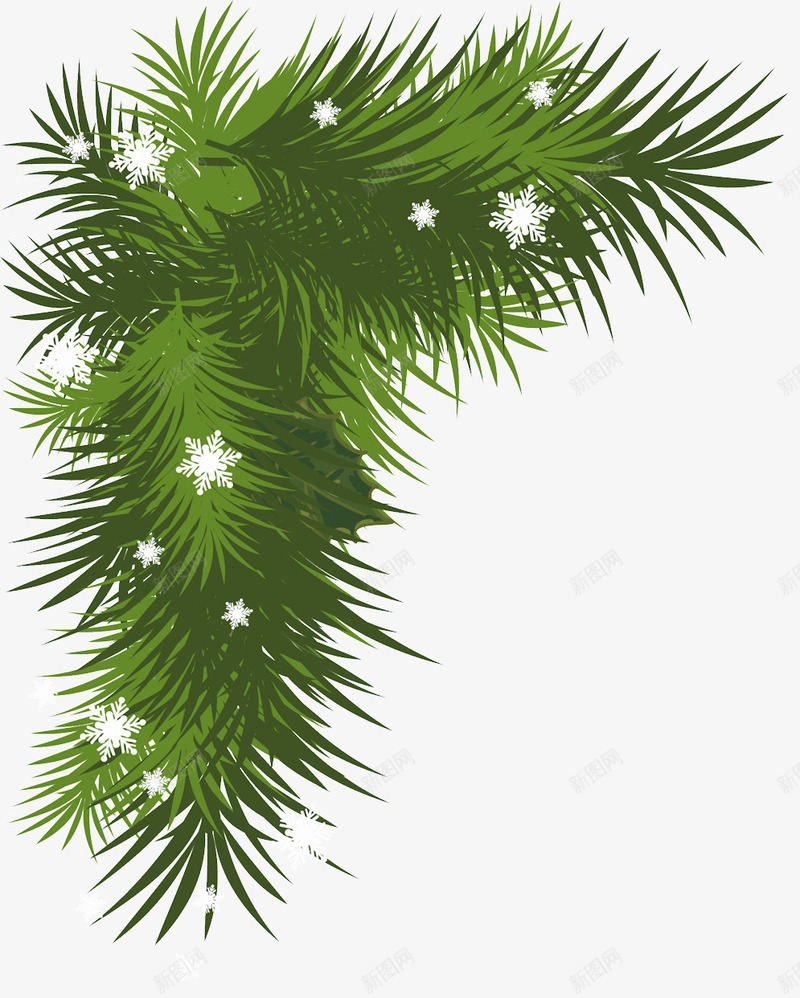 圣诞节绿草png免抠素材_新图网 https://ixintu.com 圣诞节 绿草 装饰 边框