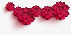 喜庆中国风装饰图案红花素材