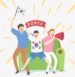 加油大笑的观众加油韩国观众高清图片