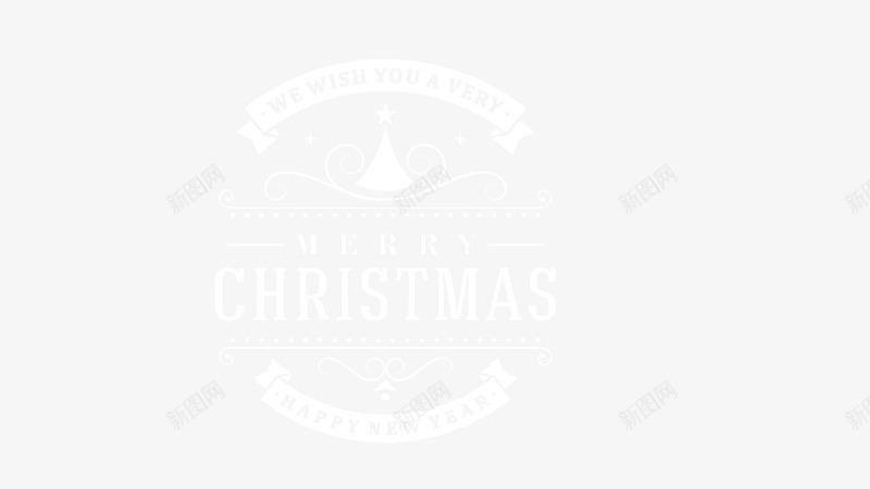 圣诞节白色文字装饰矢量图eps免抠素材_新图网 https://ixintu.com 圣诞节 白色 英文 装饰 矢量图