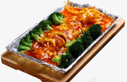 铁板烧菜泰式鱿鱼高清图片
