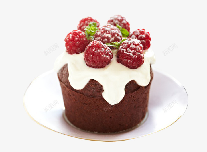 放在盘子里巧克力小蛋糕png免抠素材_新图网 https://ixintu.com 产品实物 各国美食 外国美食 点心 甜品 糕点 蛋糕 西餐