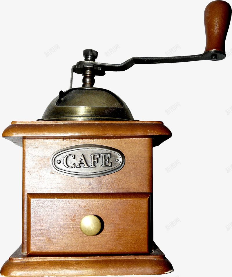 古典咖啡机png免抠素材_新图网 https://ixintu.com 咖啡机 复古 手摇 欧式 现磨咖啡