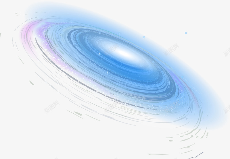 手绘银河星系png免抠素材_新图网 https://ixintu.com 唯美 太空 手绘 星系 银河 银河特效