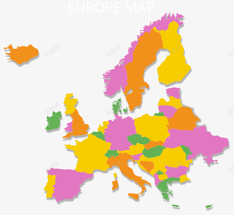 彩色拼图欧洲地图矢量图ai免抠素材_新图网 https://ixintu.com 地图 彩色欧洲 彩色欧洲地图 欧洲 欧洲地图 矢量png 矢量图 矢量拼接地图