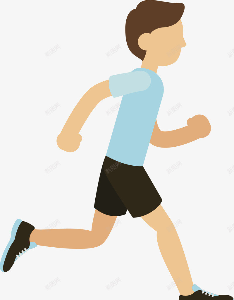 奔跑的男孩矢量图ai免抠素材_新图网 https://ixintu.com 人 健身 健身图 卡通人 奔跑 女人 男人 矢量人 肌肉 运动 锻炼 锻炼的男人 矢量图