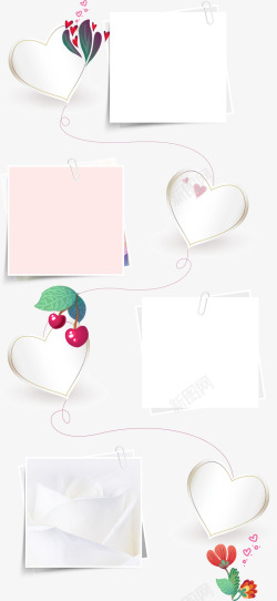 粉色LOVE卡片免抠素材产品展示组合高清图片