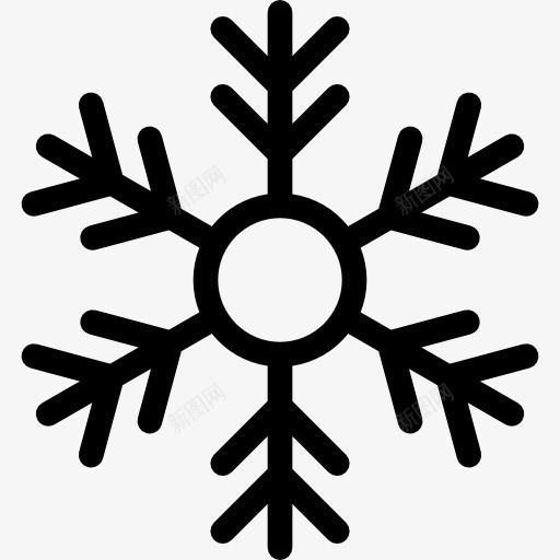 圣诞雪花图标png_新图网 https://ixintu.com 冬天 冷 圣诞节 自然 雪 雪花