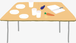 家用桌子聚会用的桌子矢量图高清图片