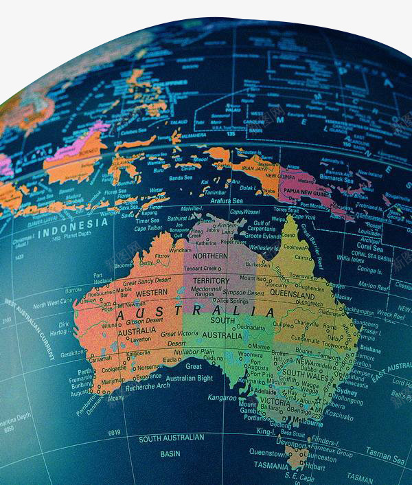 澳大利亚地图详细英文版png免抠素材_新图网 https://ixintu.com 澳大利亚地图 澳洲地图 英文版 详细地图