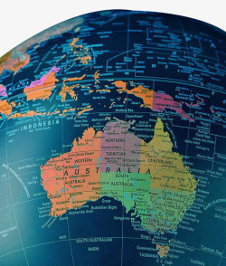 澳大利亚地图详细英文版素材