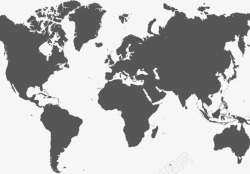 世界地图剪影素材