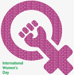 国际妇女节标志素材
