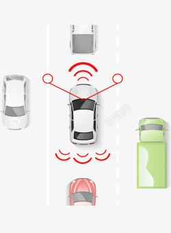 无人汽车互联网科技智能汽车矢量图高清图片